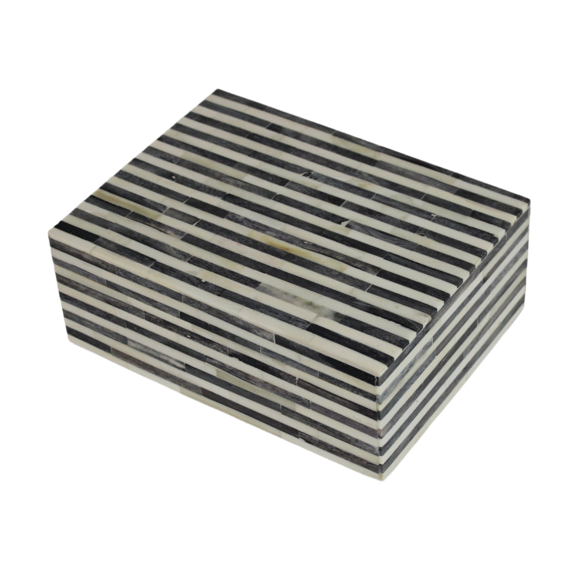 Small Grey Stripe Bone Box