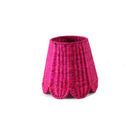 Small Seagrass Shade Cover (Scalloped in Fuchsia)