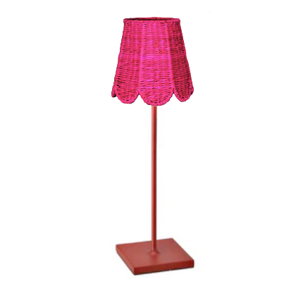 Small Seagrass Shade Cover (Scalloped in Fuchsia)