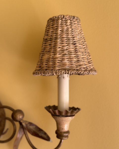 Sconce Seagrass Lampshades (Empire Base)