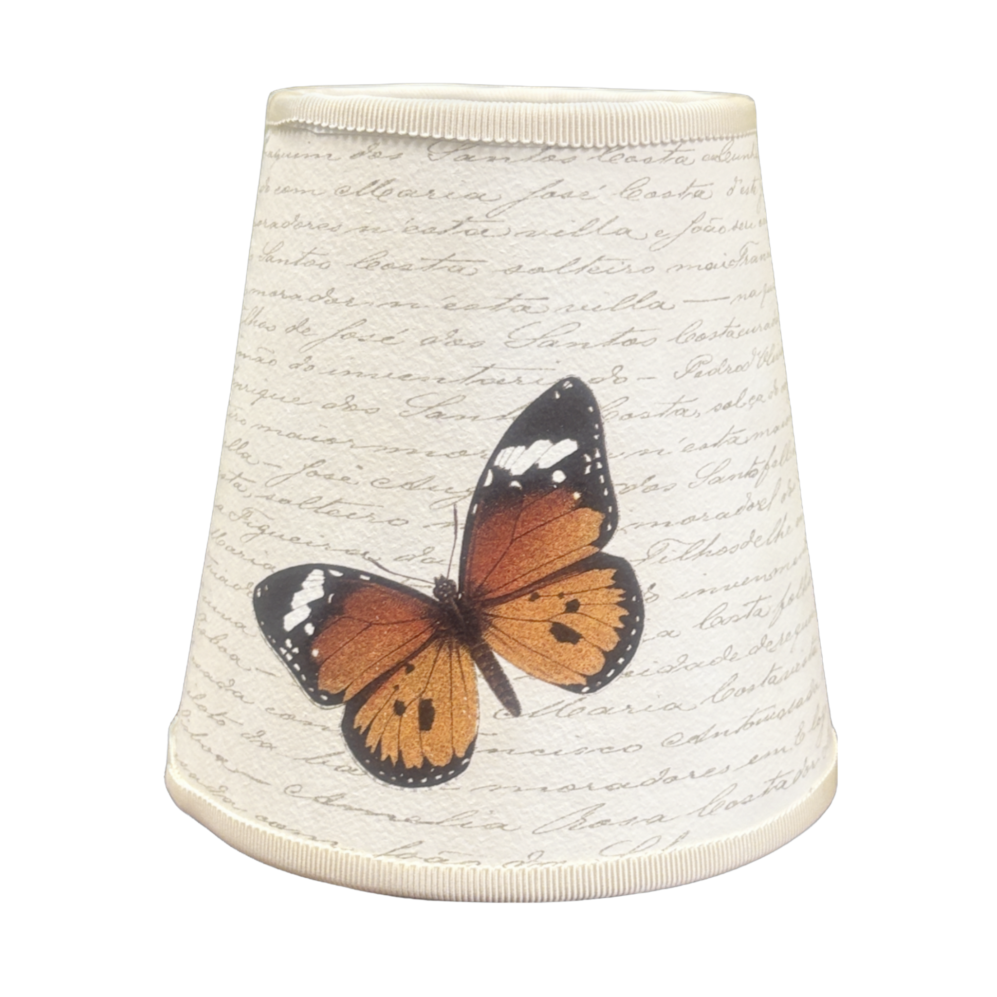 Butterfly on Yellow Manuscript in Flaire Shade Cover