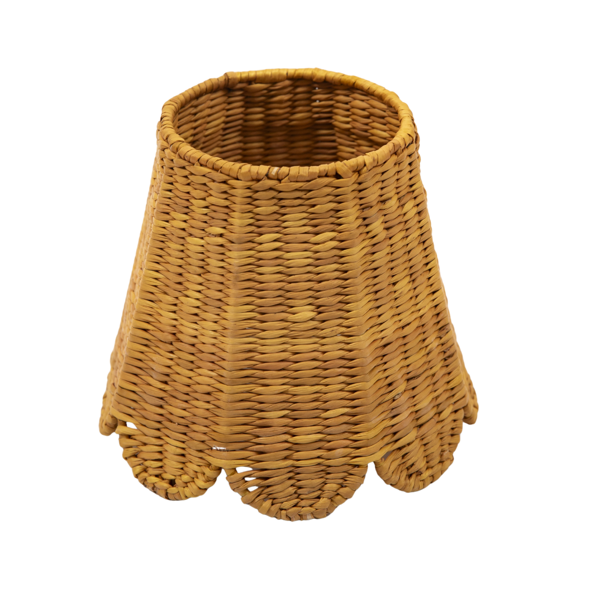 Small Seagrass Shade Cover (Scalloped in Gold Saffron)