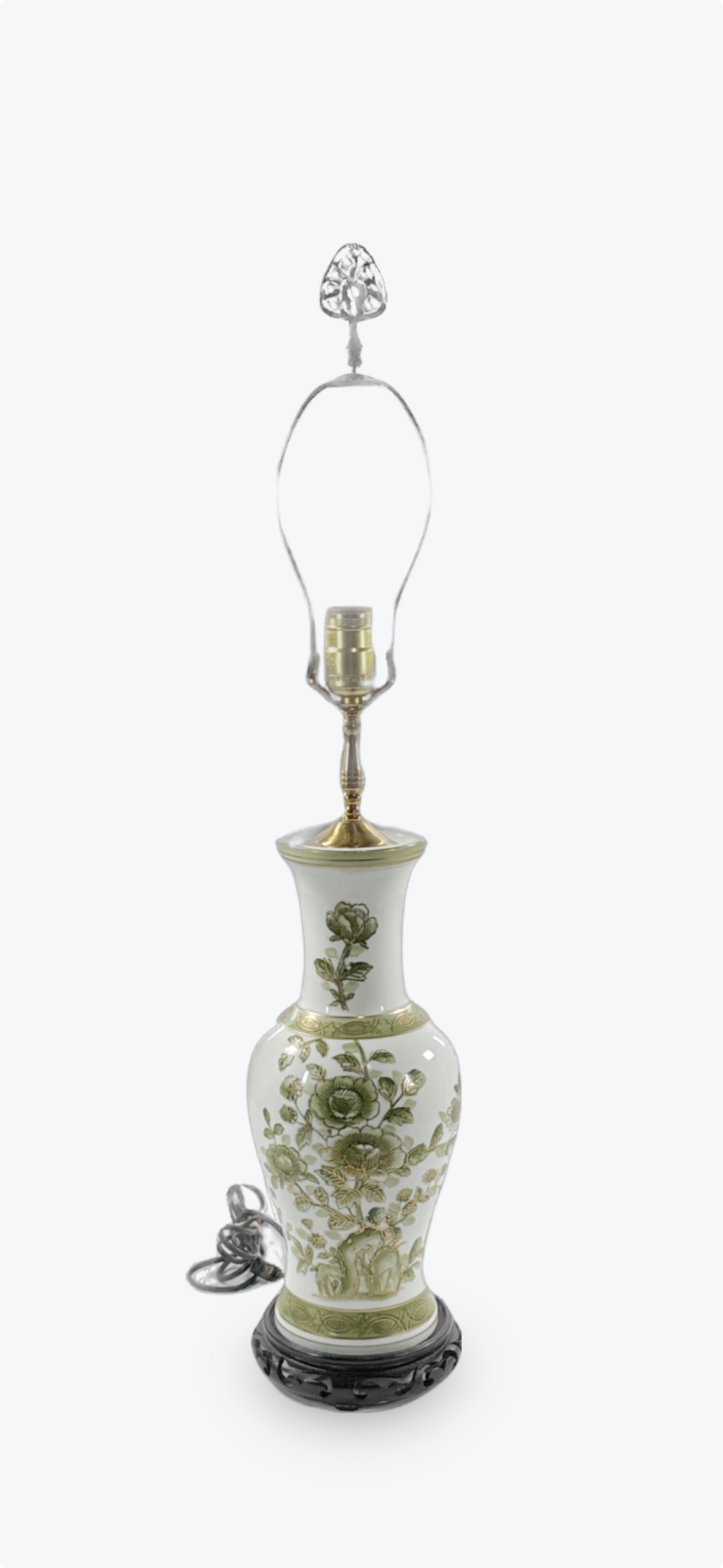Mid Century Chinese Porcelain Vase Lamp