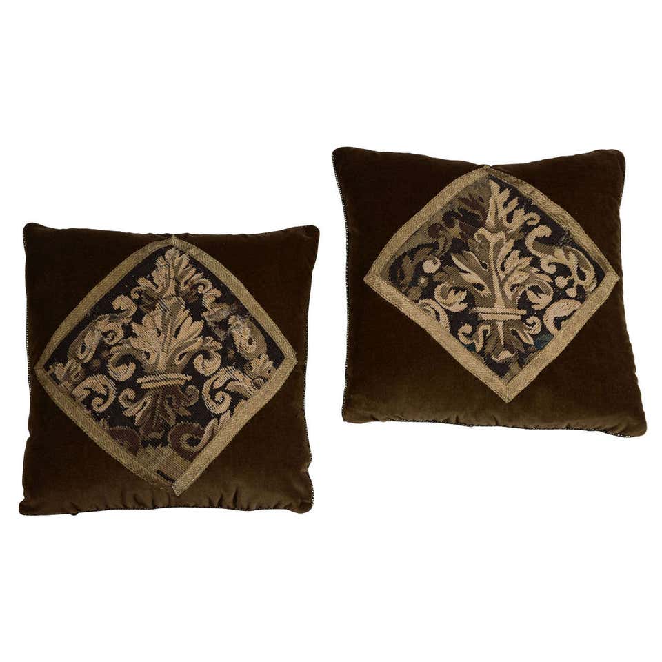 Pair of 18th Century Tapestry Pillows