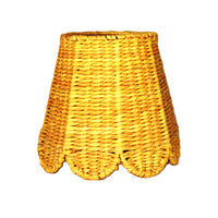 Small Seagrass Shade Cover (Scalloped in Gold Saffron)