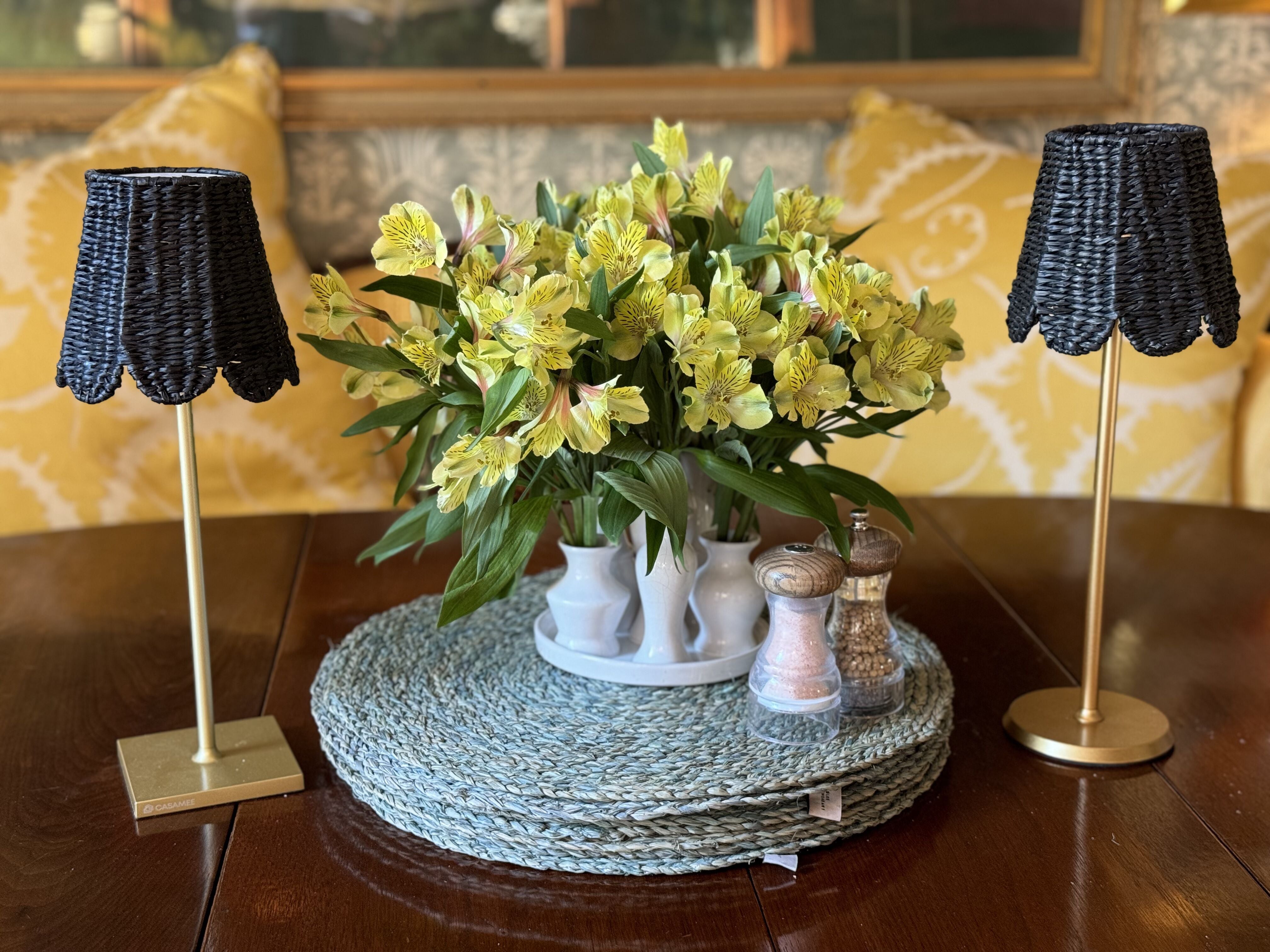 Small Seagrass Shade Cover (Scalloped in Black) - Thumbnail 4