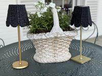 Small Seagrass Shade Cover (Scalloped in Black)