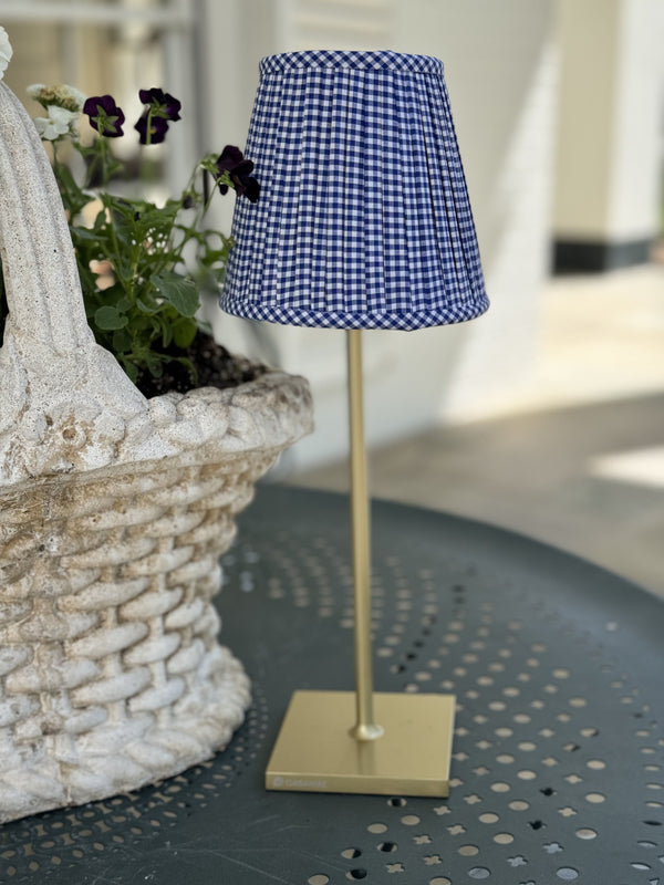 Maison Maison Design Shade Cover (Gingham in Royal Blue)