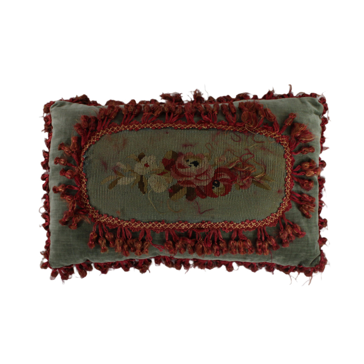 19th Century French Aubusson Pillow