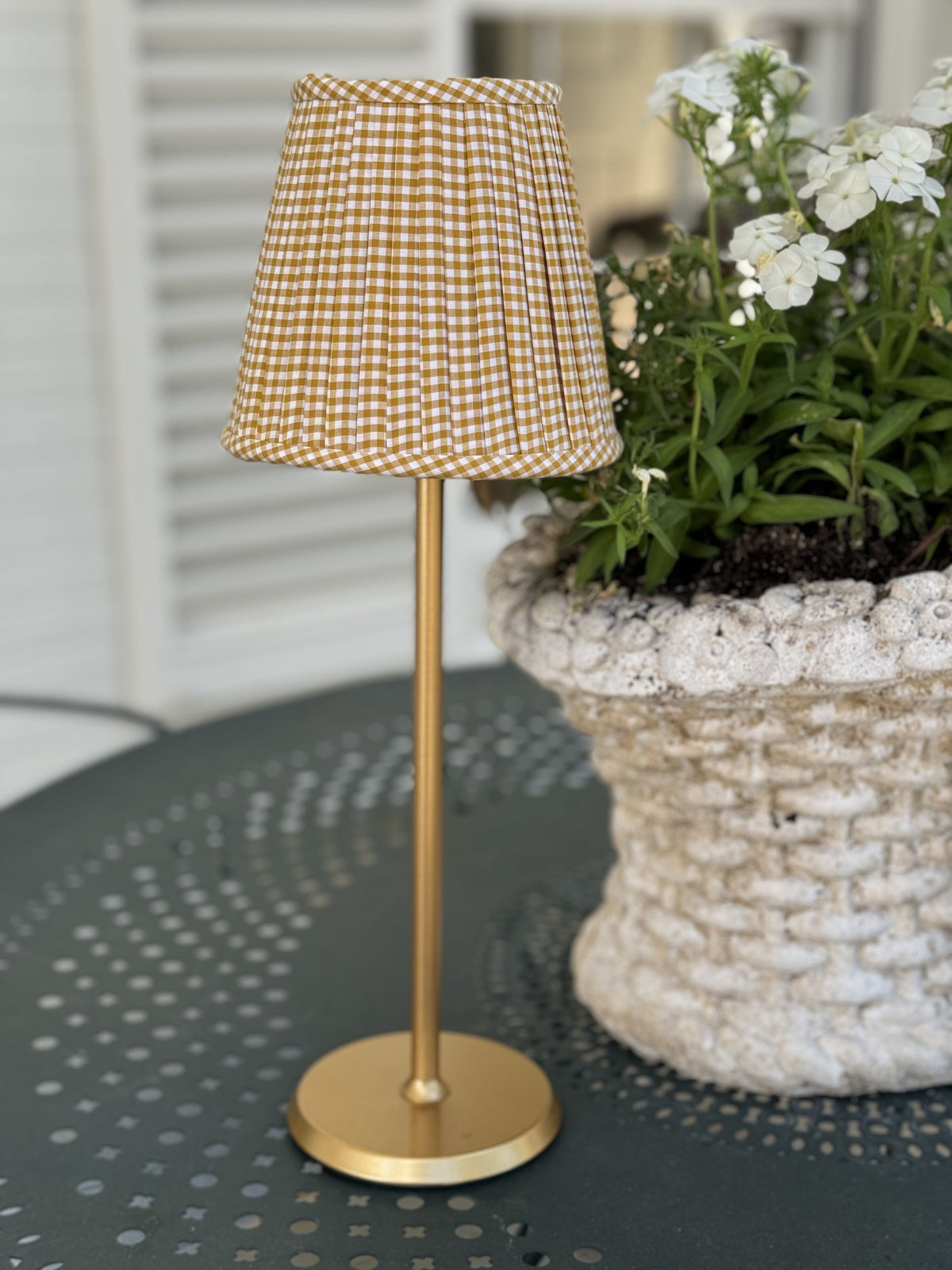 Maison Maison Design Gingham  (Empire in Gold)