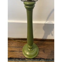Pair of Green Candlestick Table Lamps
