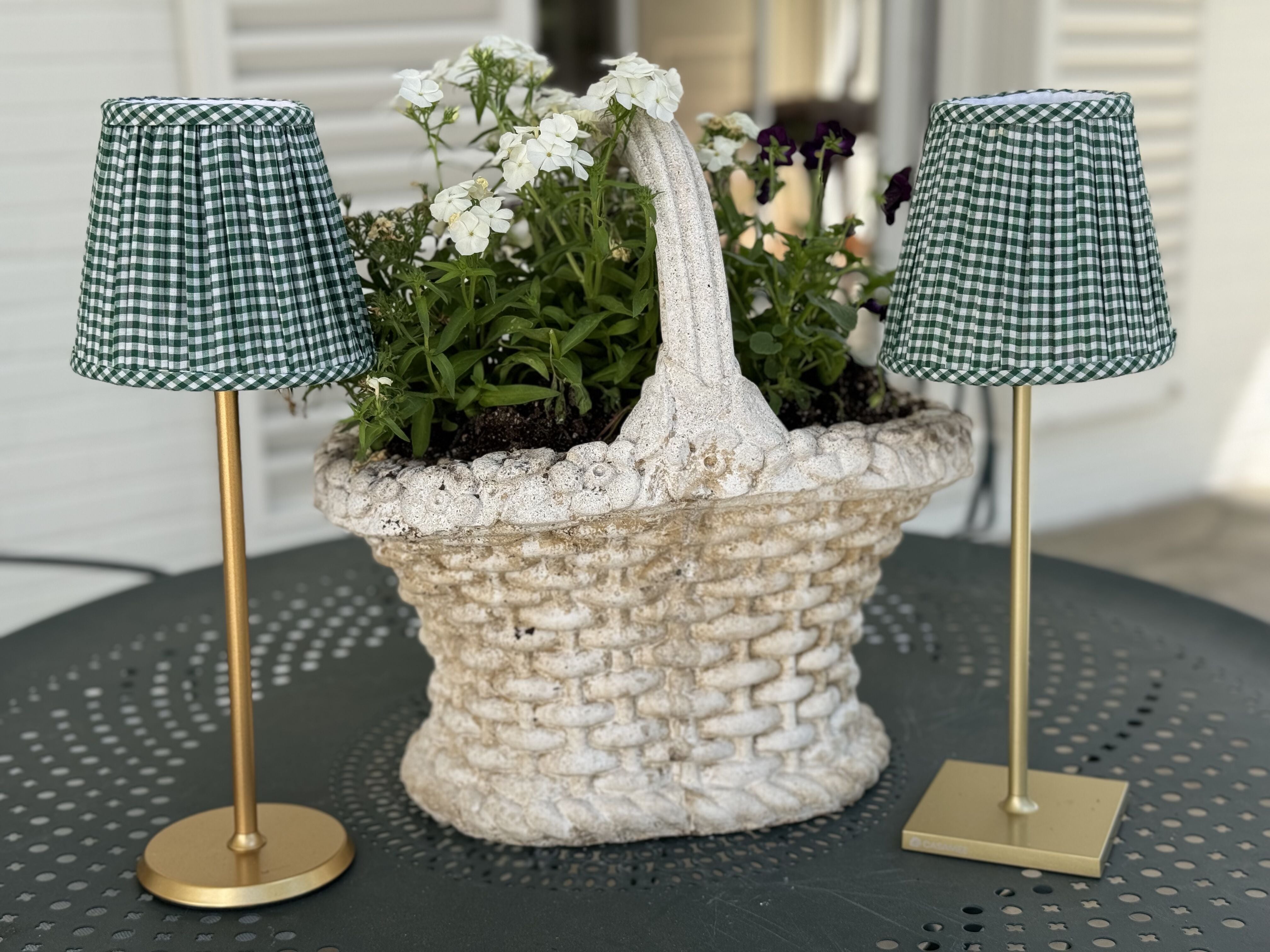 Maison Maison Design Gathered Fabric Lampshade