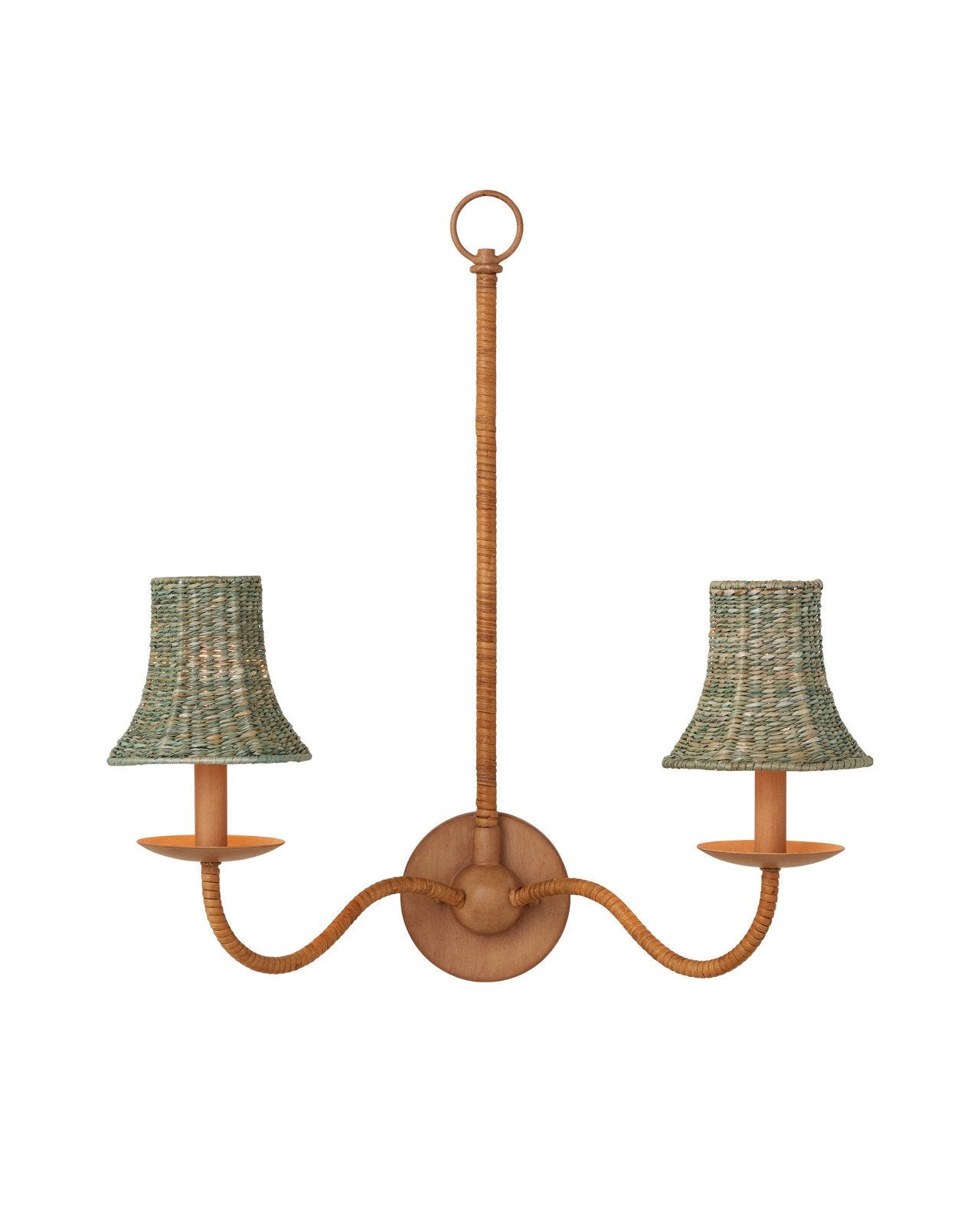 Bell Shaped Chandelier Shade Cover in Seagrass