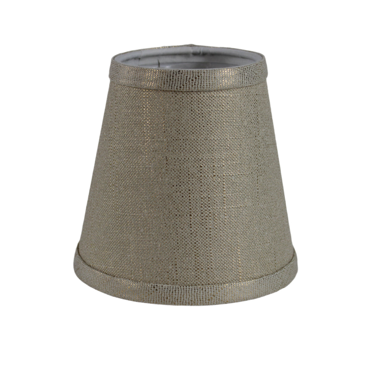 Small Linen Shade Cover in Gold