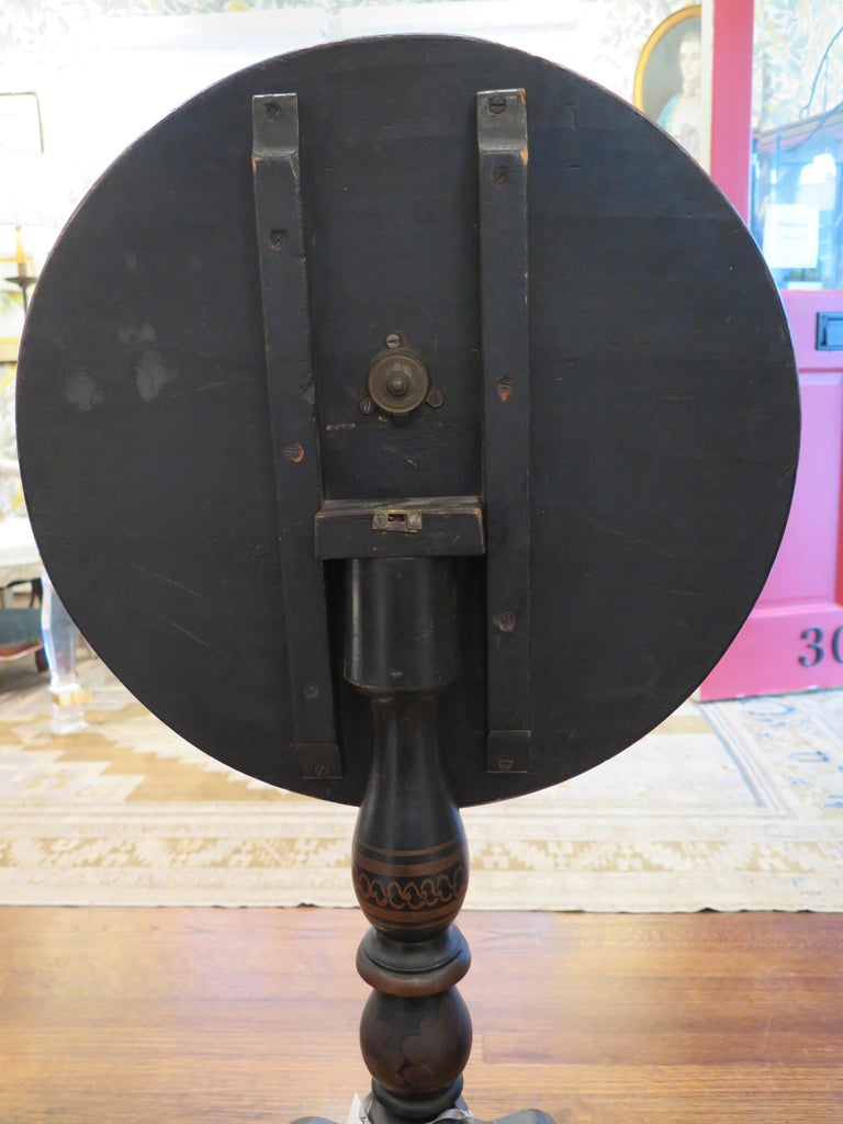 19th Century Tole Tilt-Top Parlor Table