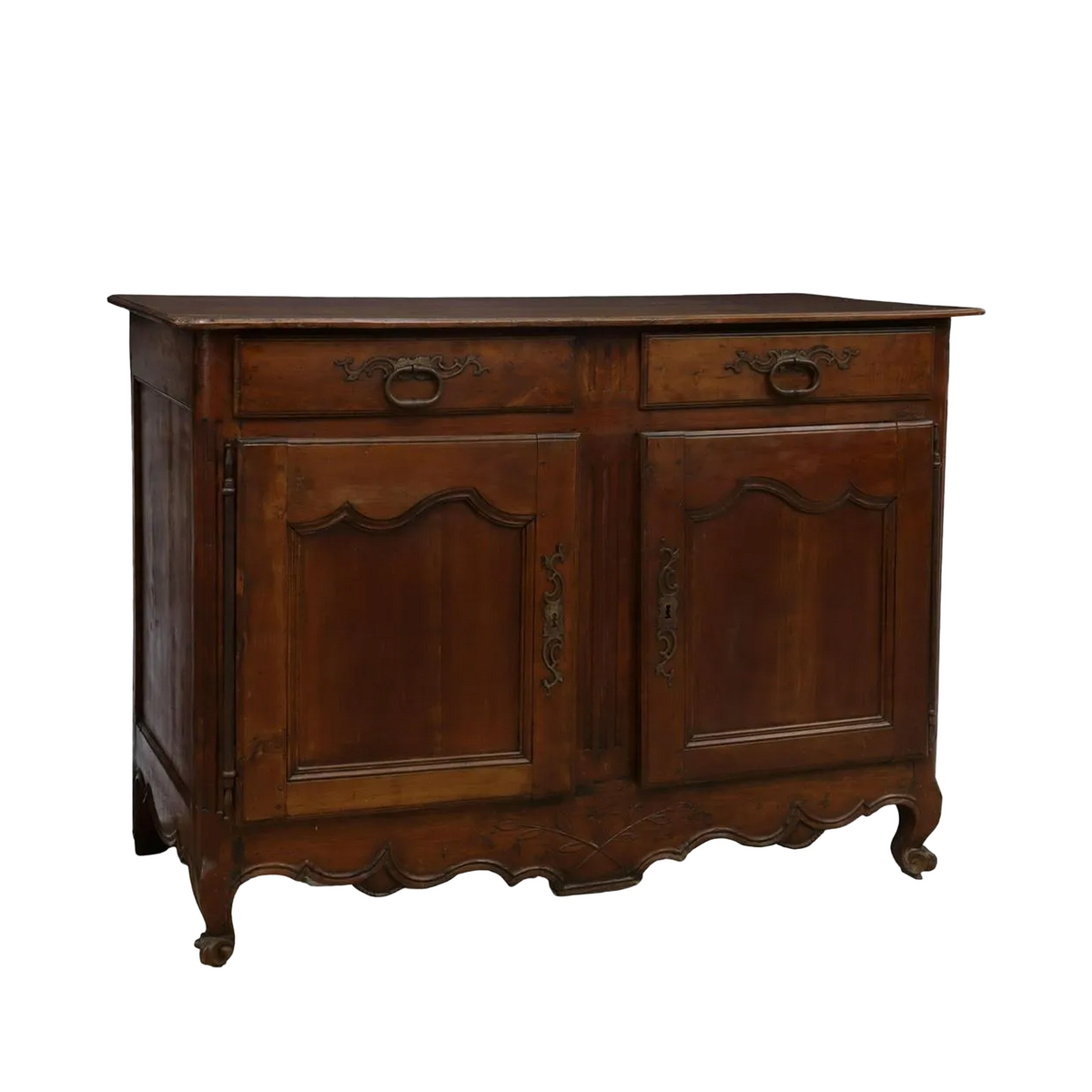 Antique French Louis XV Style Fruitwood Sideboard