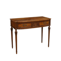 Carved Mahogany Console Hall Table
