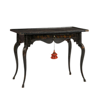 A Continental Black-Japanned Writing Table