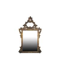 Baroque Style Gilt Framed Beveled Glass Mirror