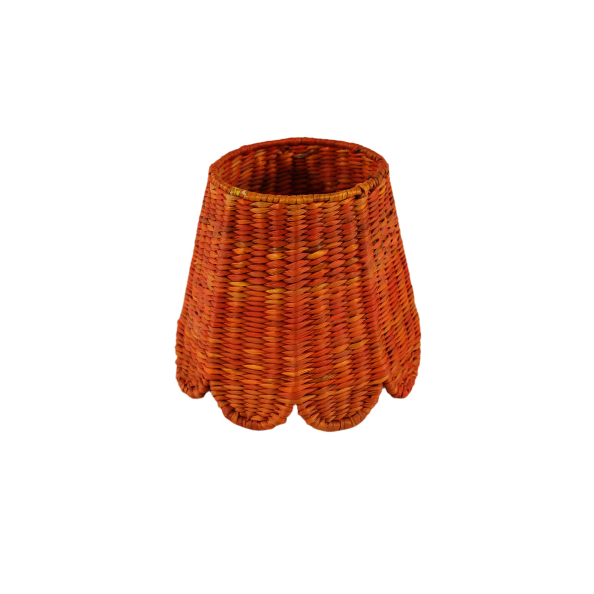 Small Seagrass Shade Cover (Scalloped in Orange)