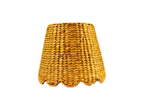 Water Hyacinth Shade Cover (Scalloped in Natural)