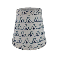 Small Linen Shade Cover in 522 Sailboat