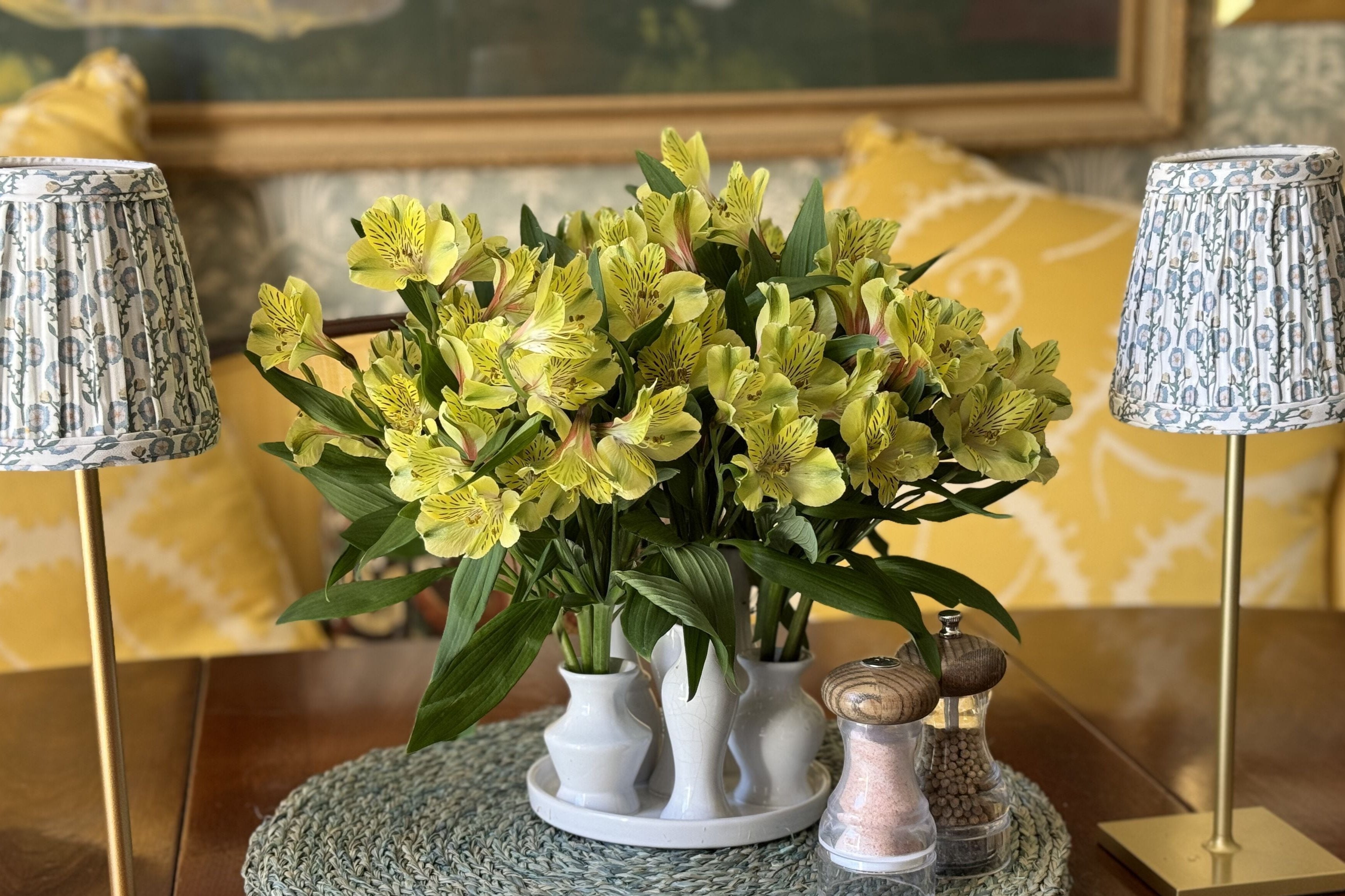 Small Fabric Shade Cover in LS 852 Sophia