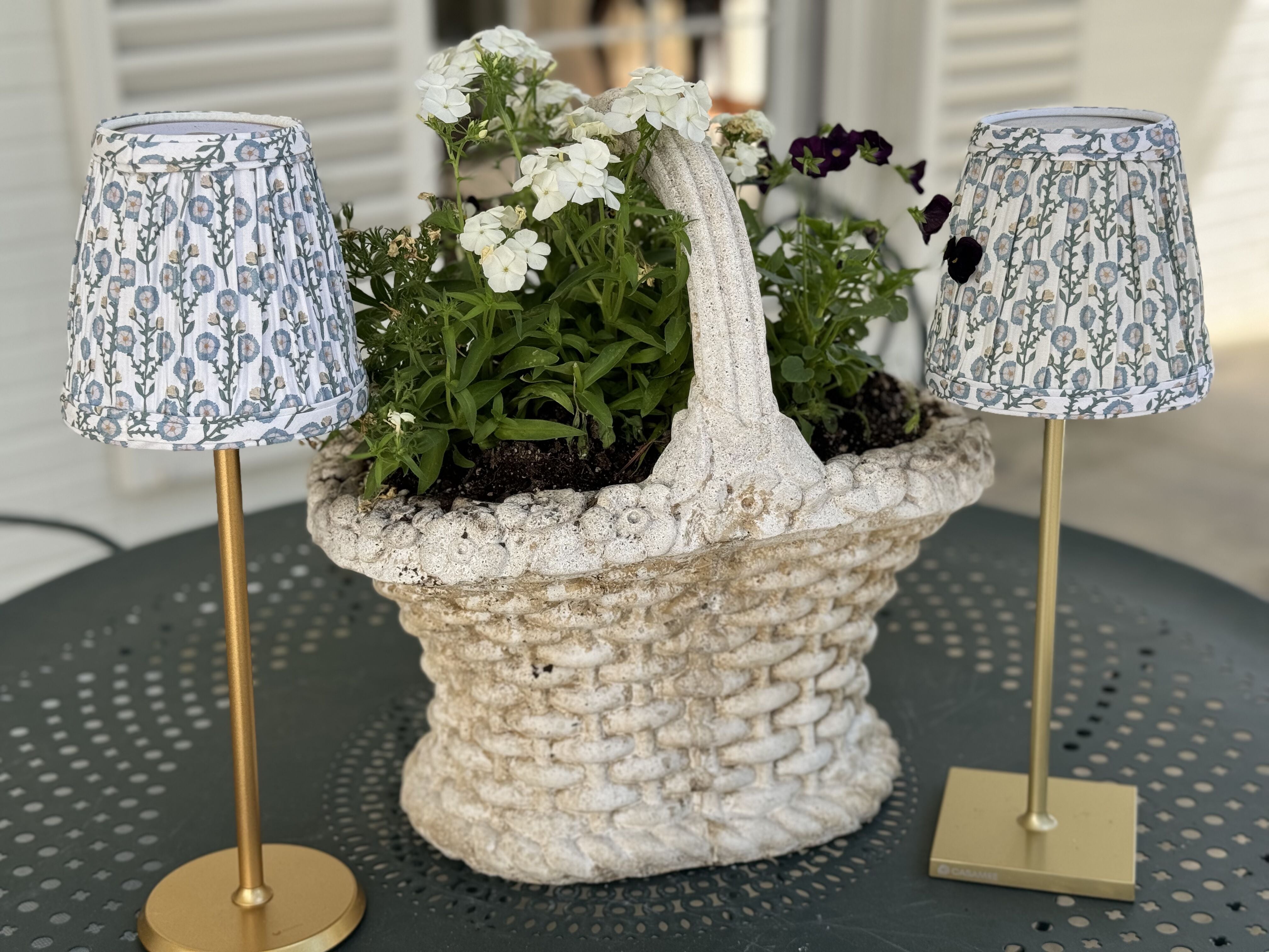 Small Fabric Shade Cover in LS 852 Sophia