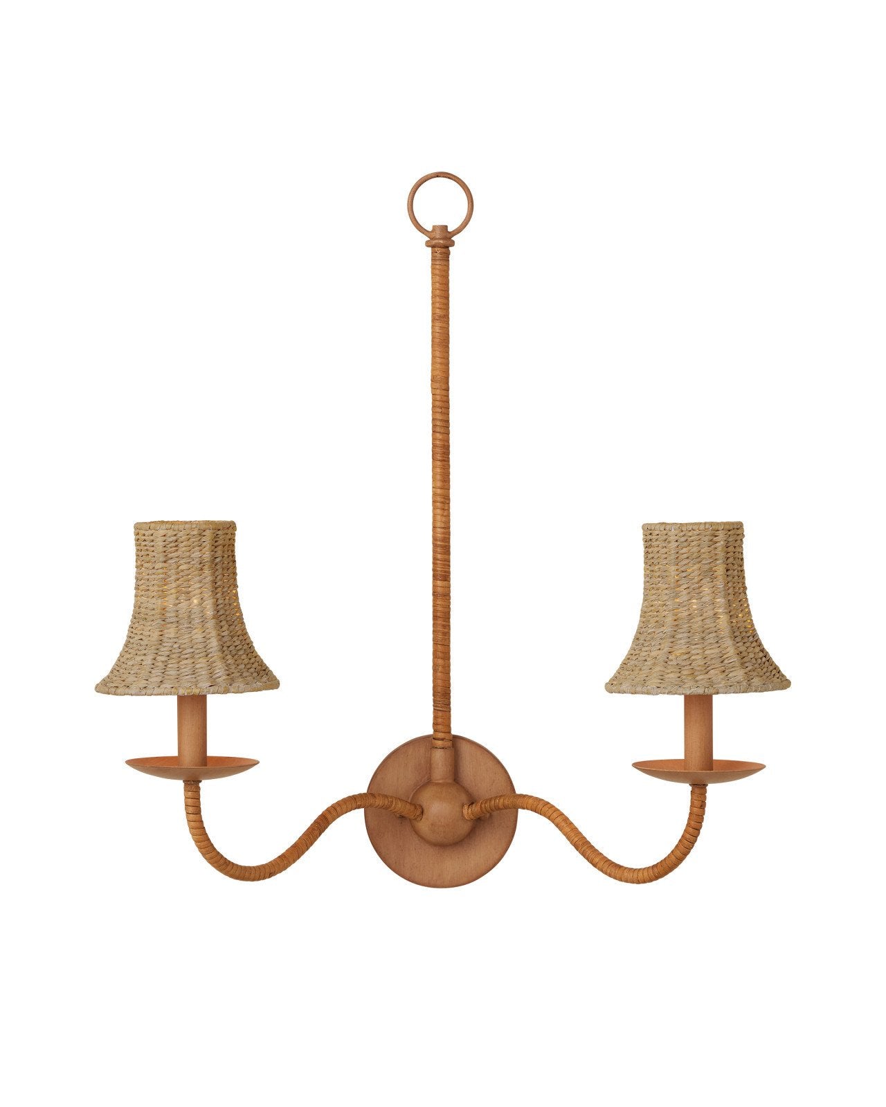Bell Shaped Chandelier Shade Cover in Seagrass