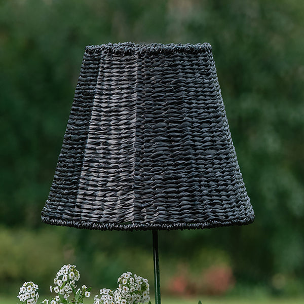 Woven Seagrass Lampshade (Empire in Black)