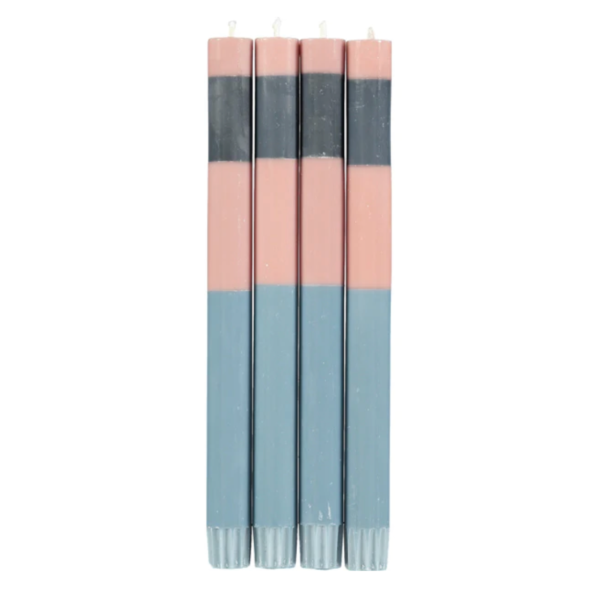 Striped Eco Dinner Candles