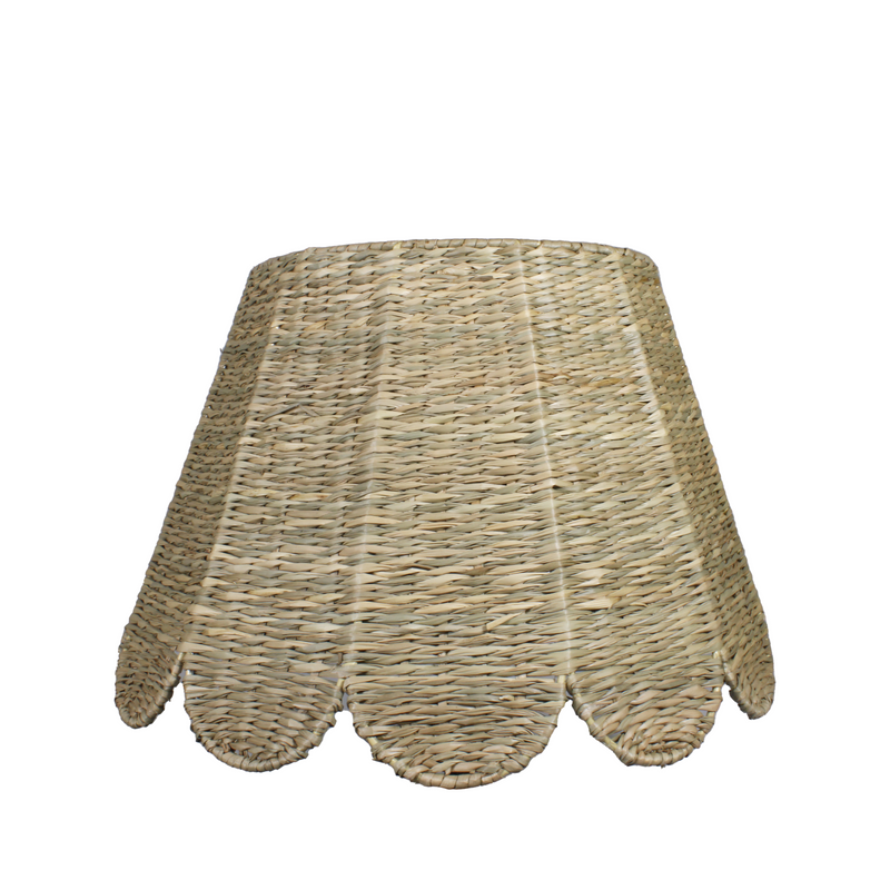 Seagrass  Lampshade (Scalloped in Natural)