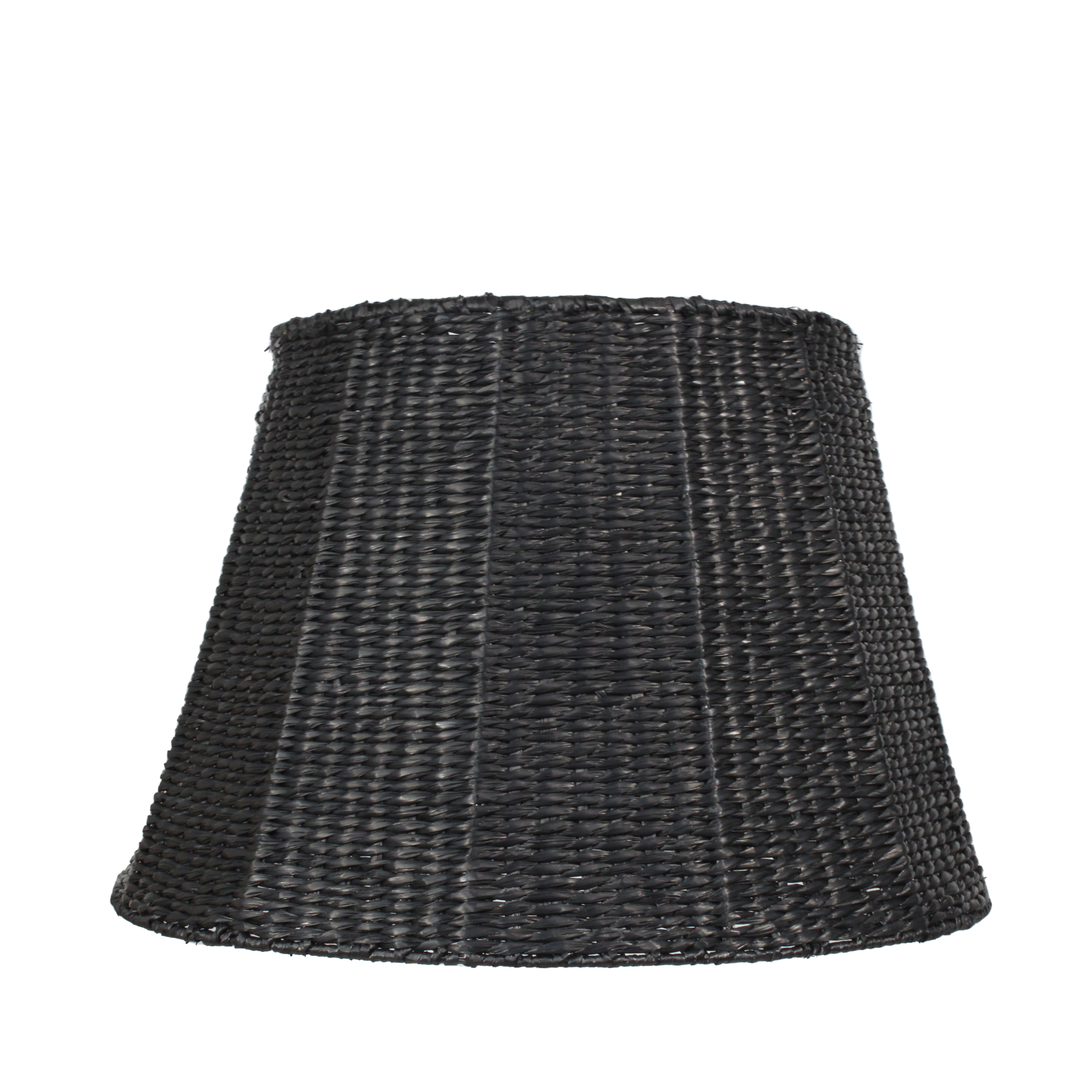 Woven Seagrass Lampshade (Empire in Black)