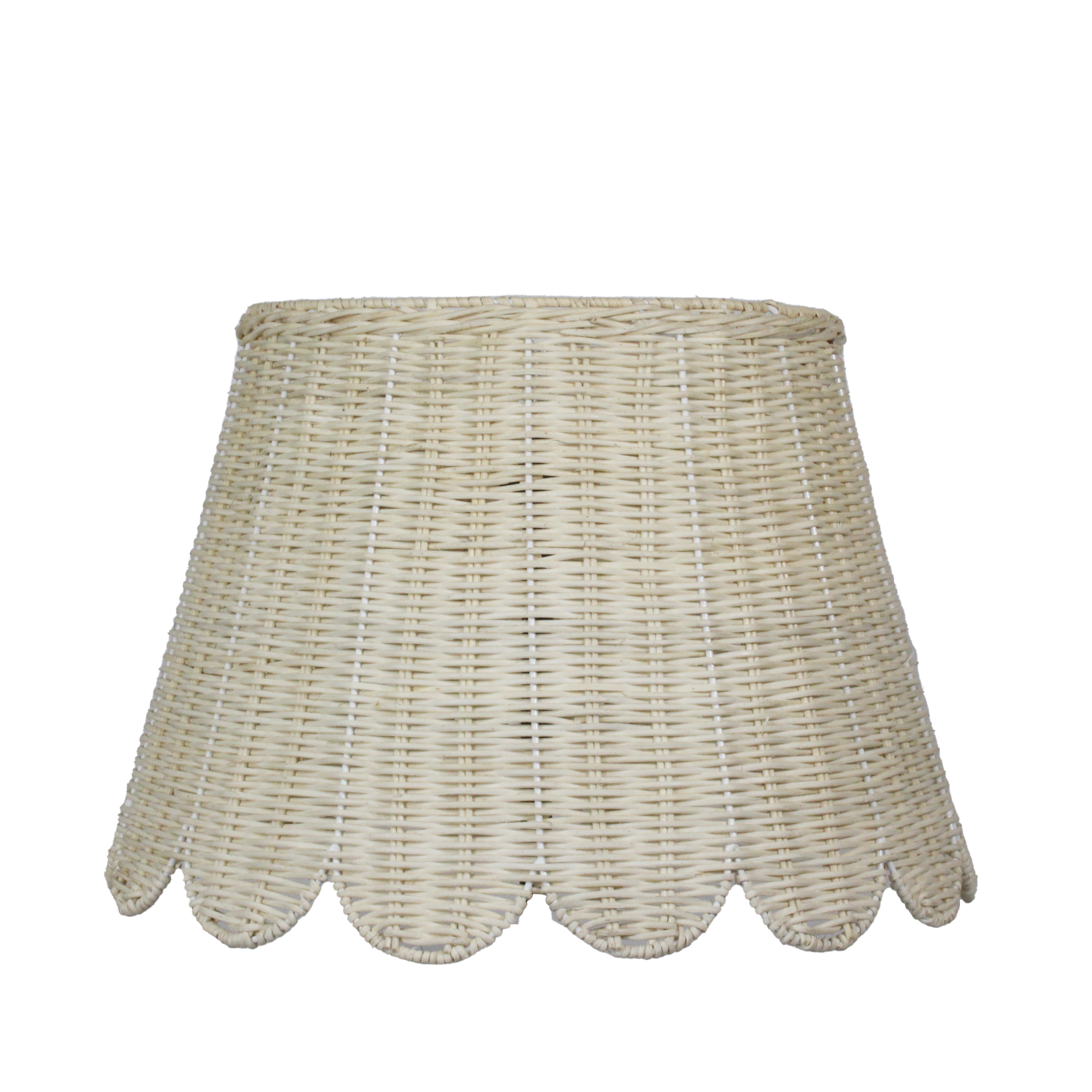 Maison Rattan Scalloped Lampshade - Thumbnail 5