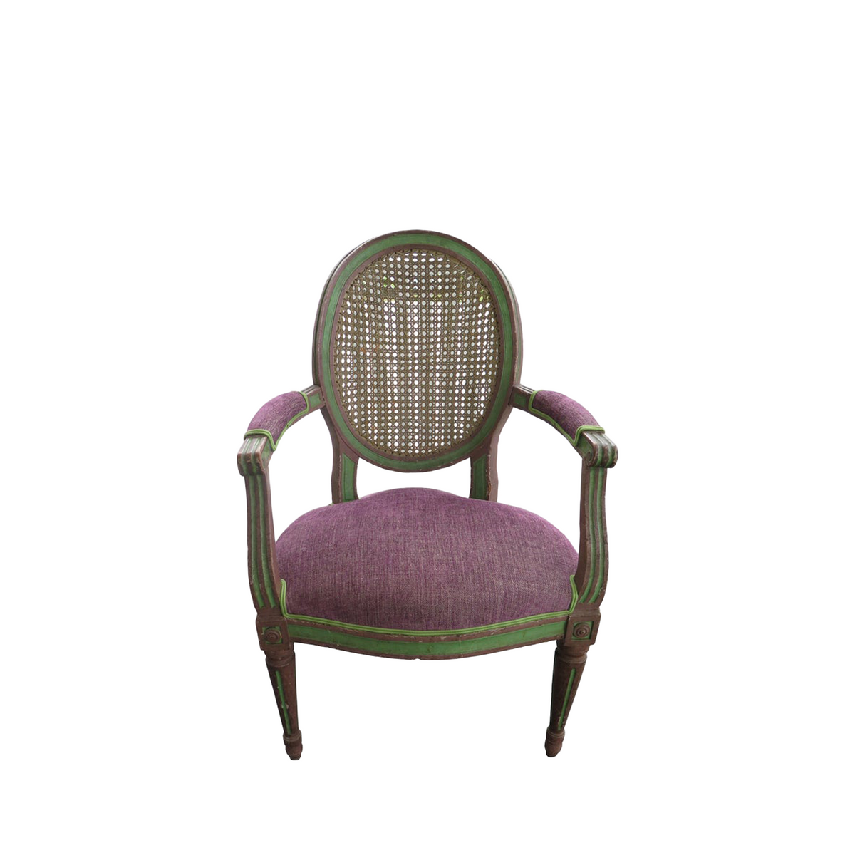18th Century Caned Chair with Original Frame Finish