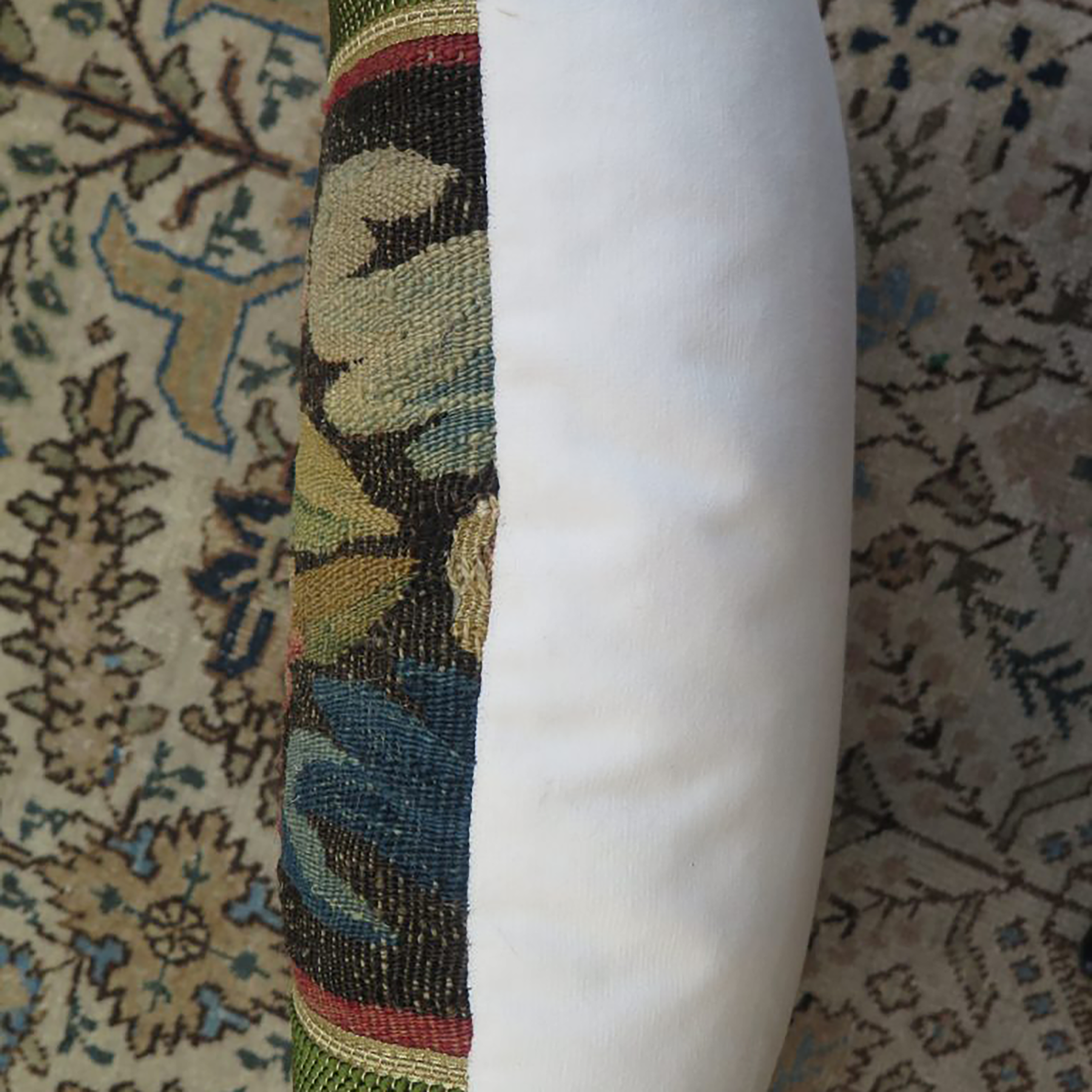 18th Century Floral Tapestry Pillow