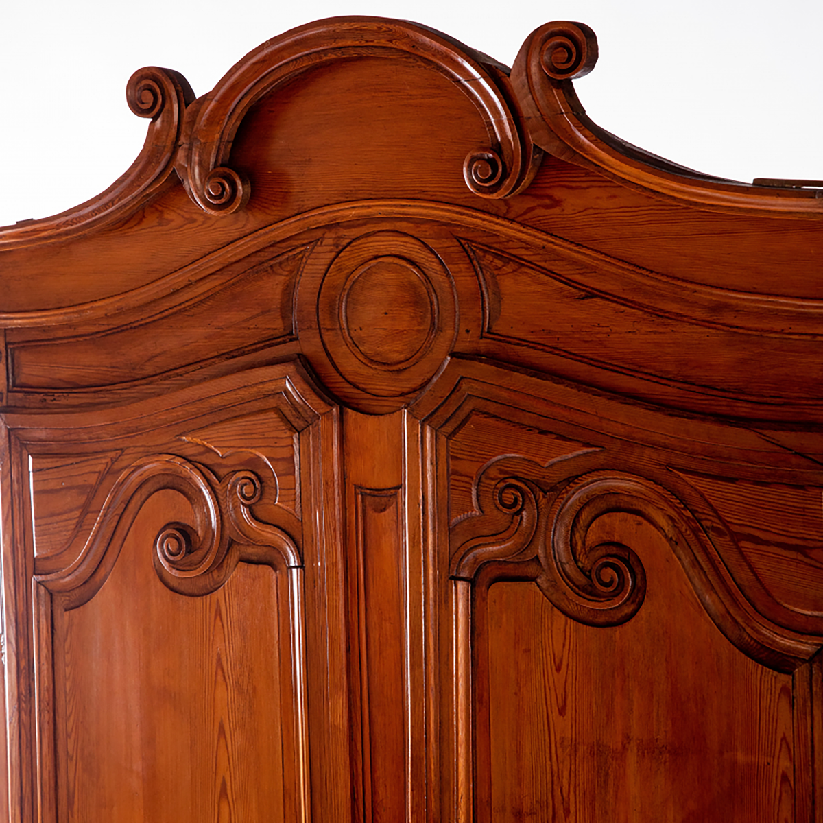 18th Century French Carved Pine Hutch