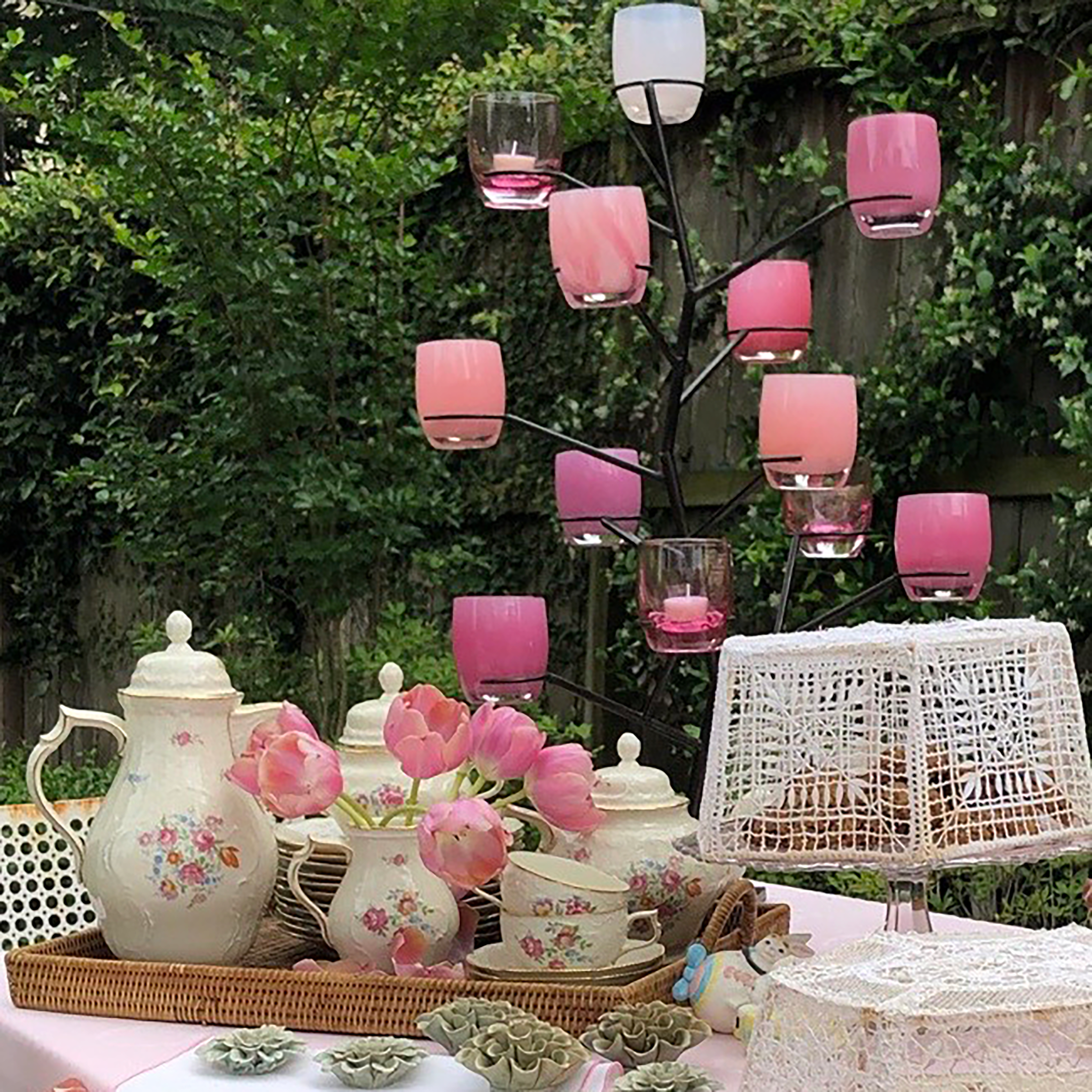 Iron Tree Stand for Candle Display