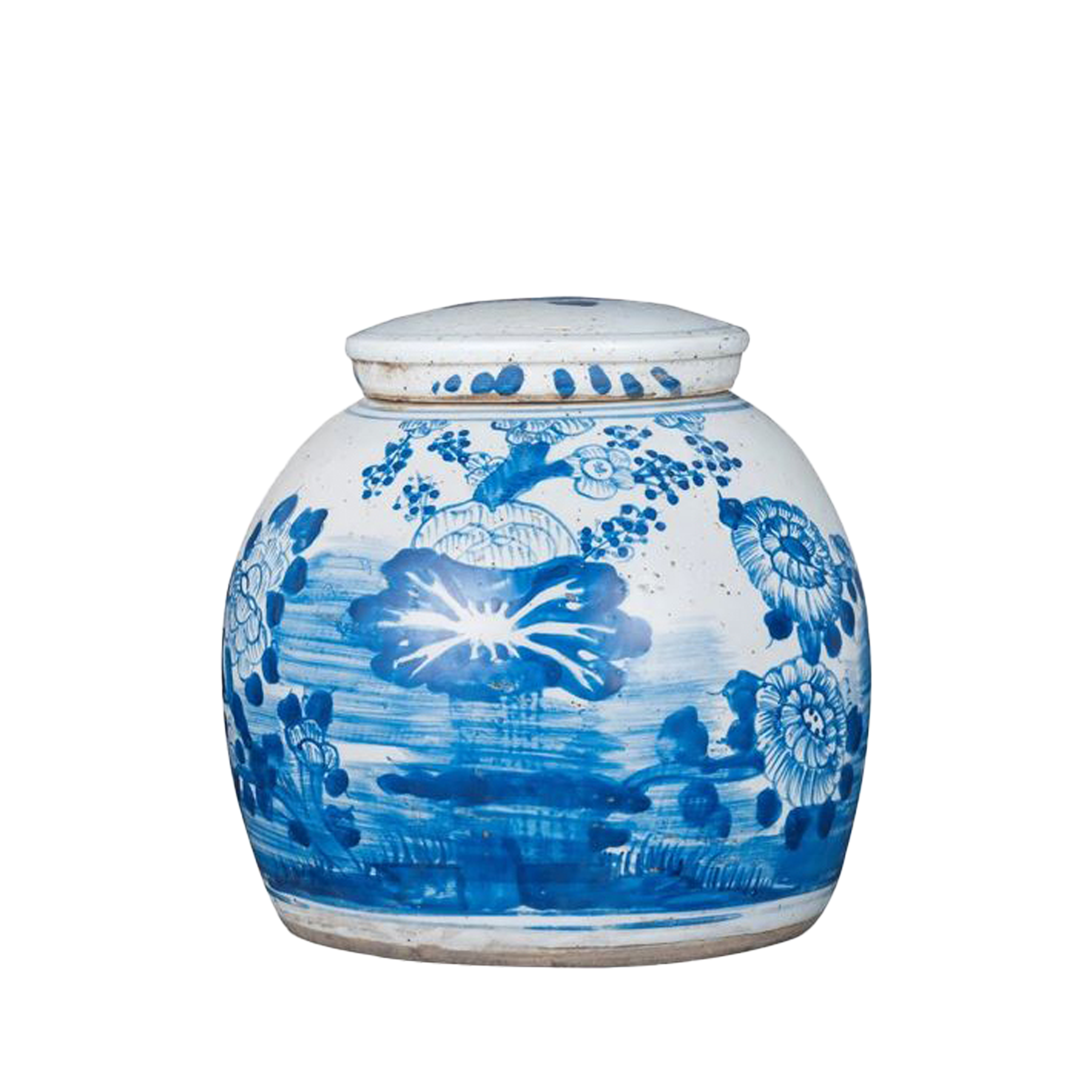 Small Vintage Ming Jar Four Season Plant