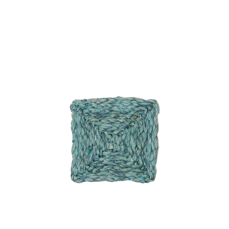 Zoey Mixed Blue Square Coasters