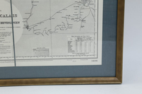 Dover to Calais, Antique Nautical Map