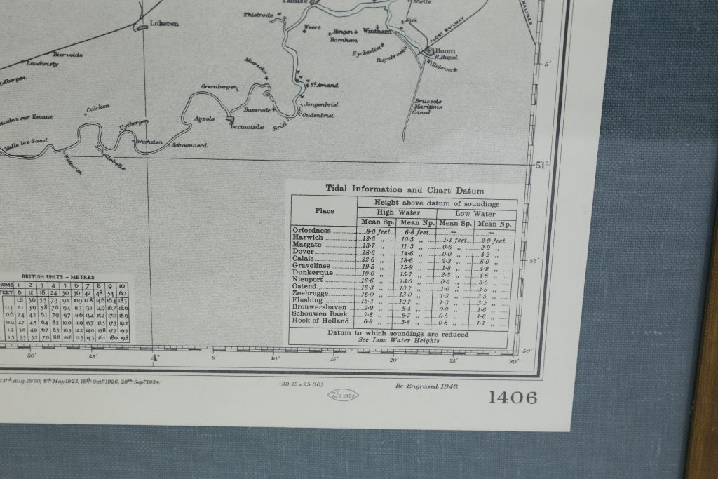 Dover to Calais, Antique Nautical Map
