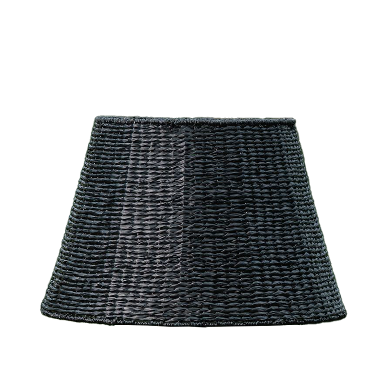 Woven Seagrass Lampshade (Empire in Black)