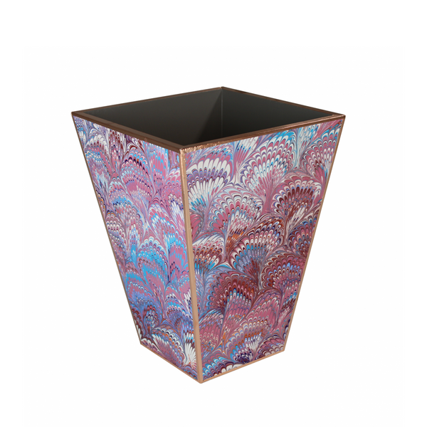 Marble Paper Wastebasket