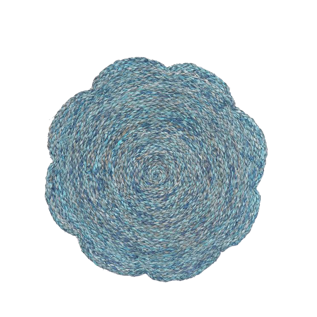 Set of 4 Mixed Blue Flower Placemats