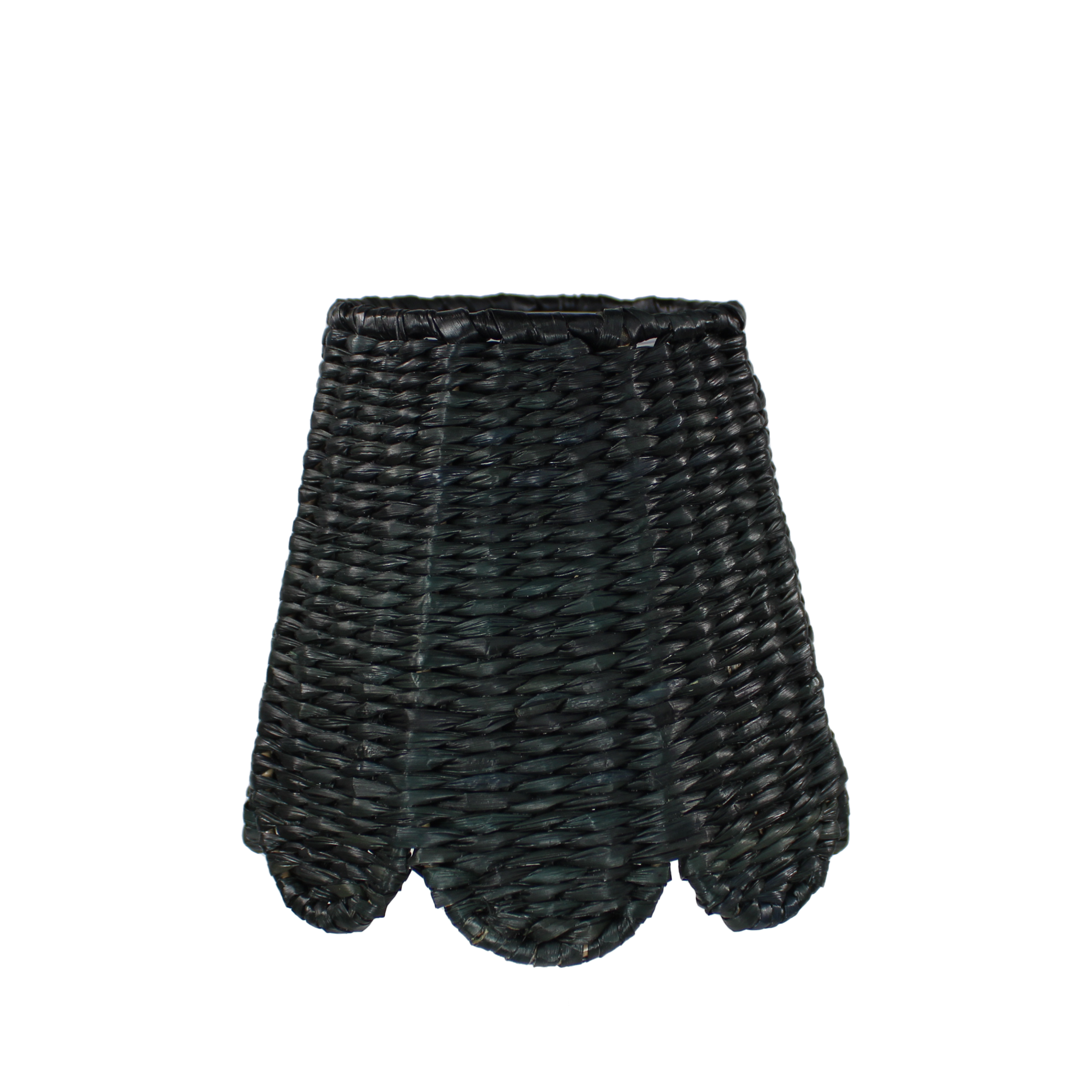 Small Seagrass Shade Cover (Scalloped in Black)