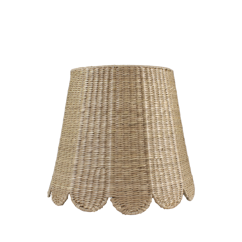 Seagrass Shade Cover (Scalloped in Natural)