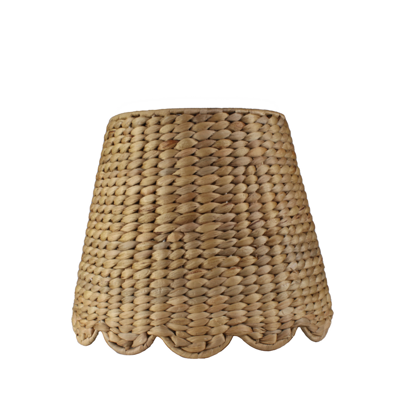 Water Hyacinth Shade Cover (Scalloped in Natural)