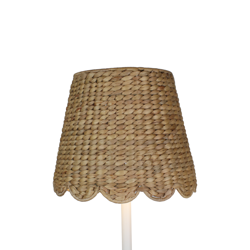 Water Hyacinth Shade Cover (Scalloped in Natural)