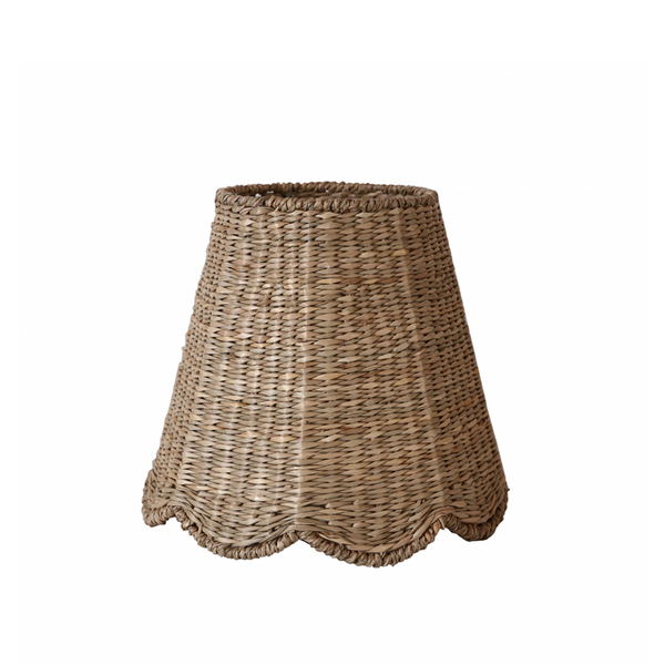 Seagrass  Lampshade (Scalloped in Natural)